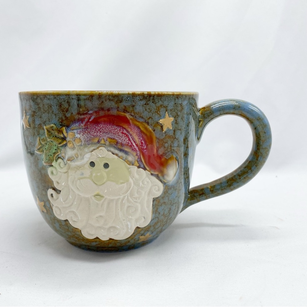 burton + BURTON Mega Christmas Santa Eggnog Coffee Mug Holiday Yule Cottagecore